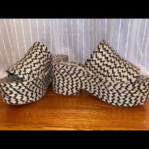 ZARA Block heel wedges